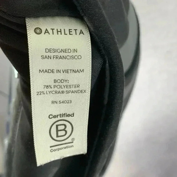 Athleta Size Extra Small Camo‎ Contender 7/8 Tight Black Pocket EUC - Picture 8 of 8